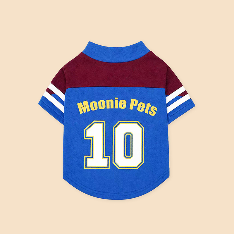 Jersey de manga corta de fútbol número 10 Ropa deportiva para mascotas
