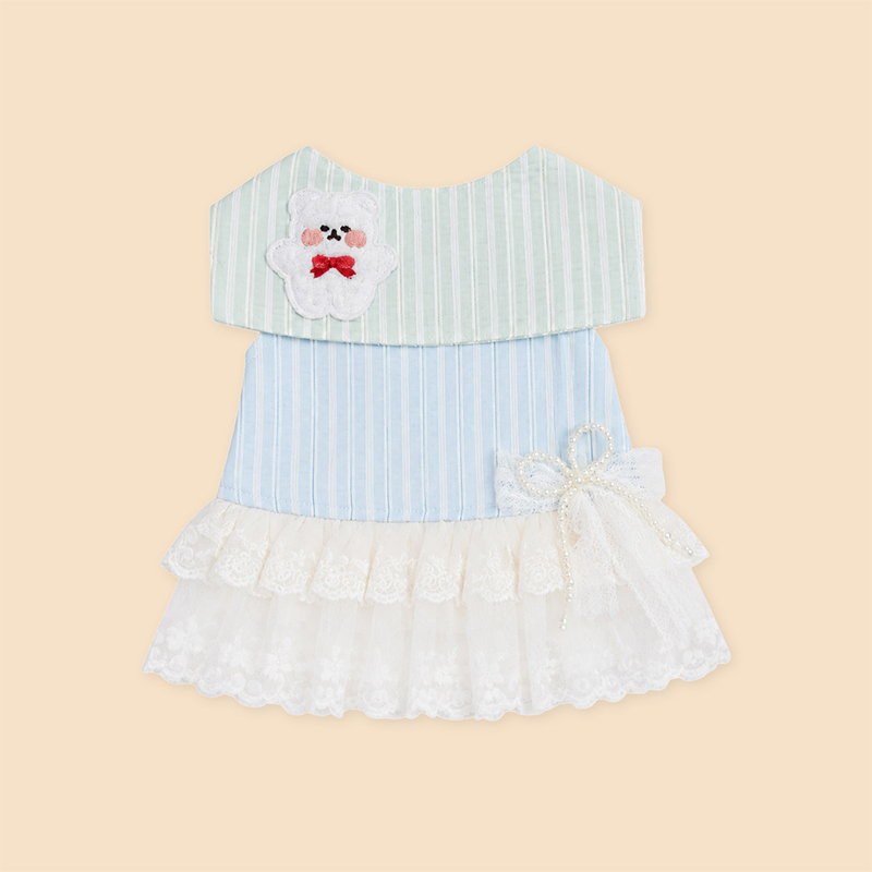 Vestido de verano para perros marineros, estilo náutico, ropa para mascotas