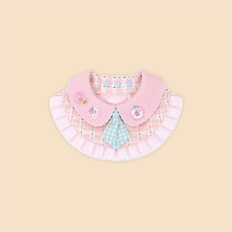 Lindo accesorio informal para mascotas con babero para perro con pajarita a cuadros