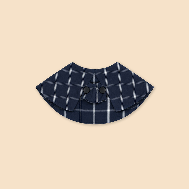 Ropa informal retro para mascotas con babero estilo universitario vintage