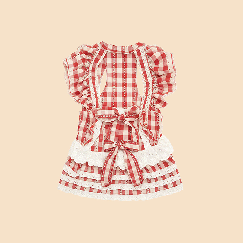 Vestido de perro coreano dulce Lolita, lindo atuendo de fiesta