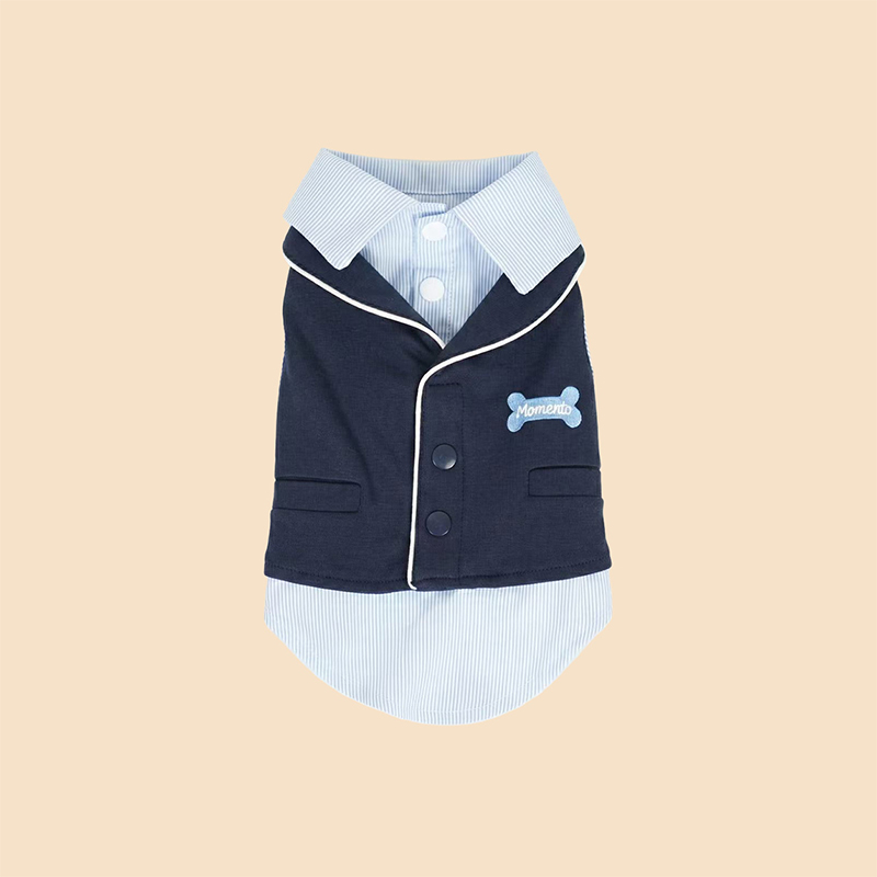 Conjunto de combinación de capas falsas Preppy para mascotas
