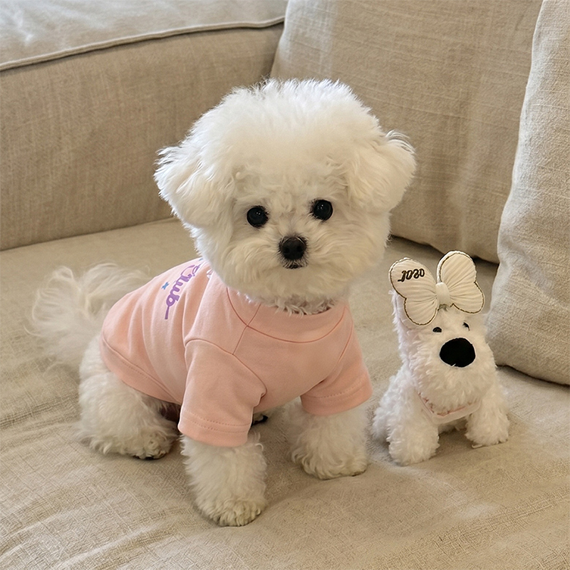 Camiseta informal para mascotas Star & Letter, ropa de perro para uso diario
